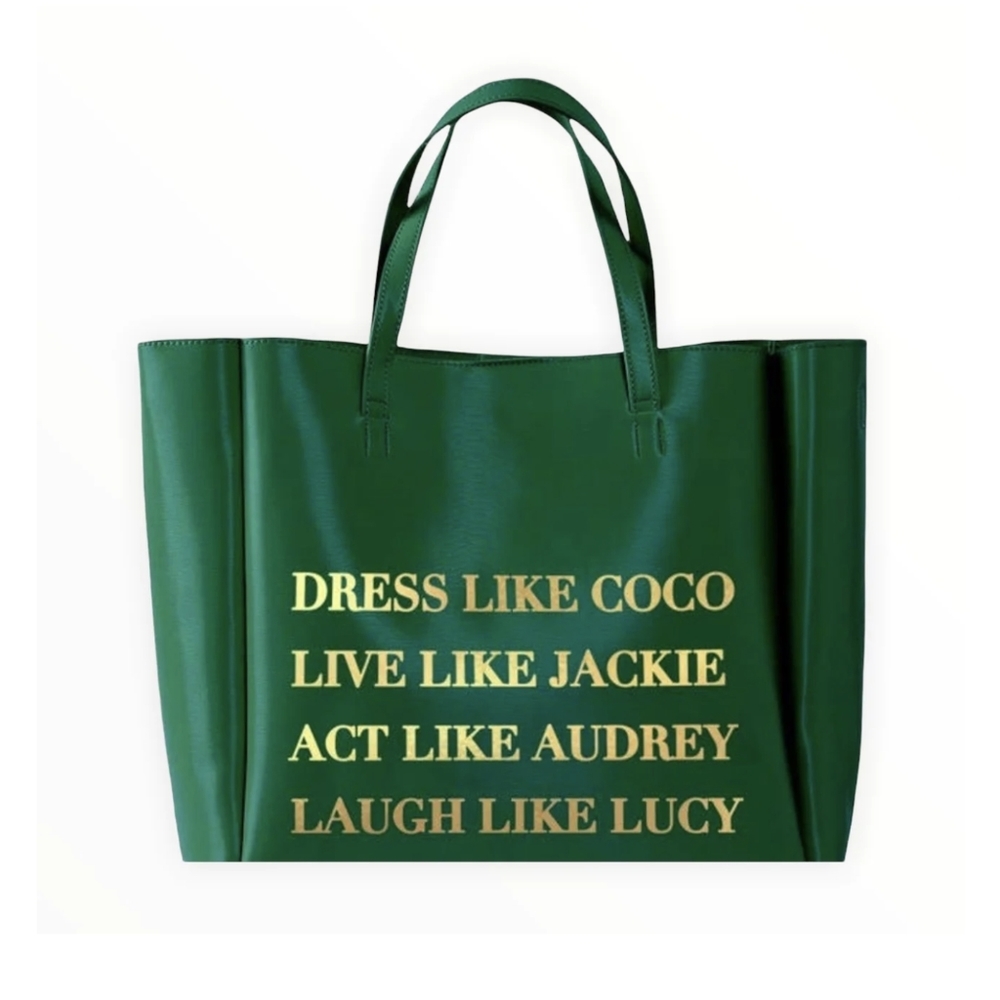 LOS ANGELES TRADING CO. | Never Ending Tote ~ "Dress Like Coco" (Emerald)